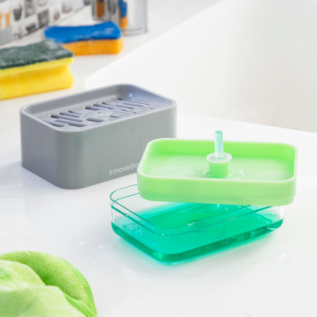 2-in-1 Soap Dispenser für the Küche Sink Pushoap InnovaGoods – Produktansicht 4