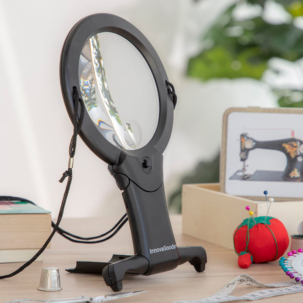 InnovaGoods Hands-Free Magnifying Glass mit LED-Licht Zooled – Ansicht 2