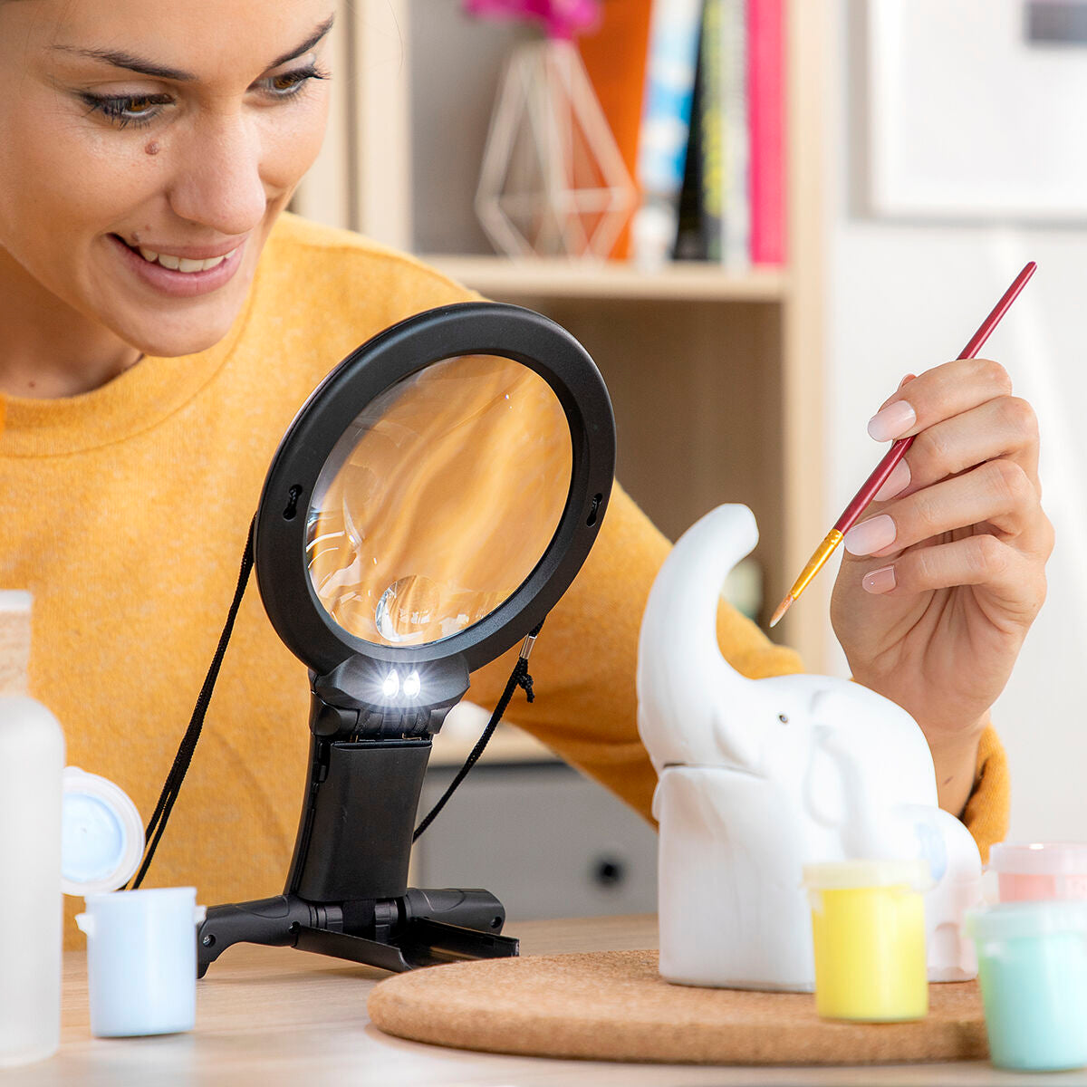 InnovaGoods Hands-Free Magnifying Glass mit LED-Licht Zooled – Ansicht 3