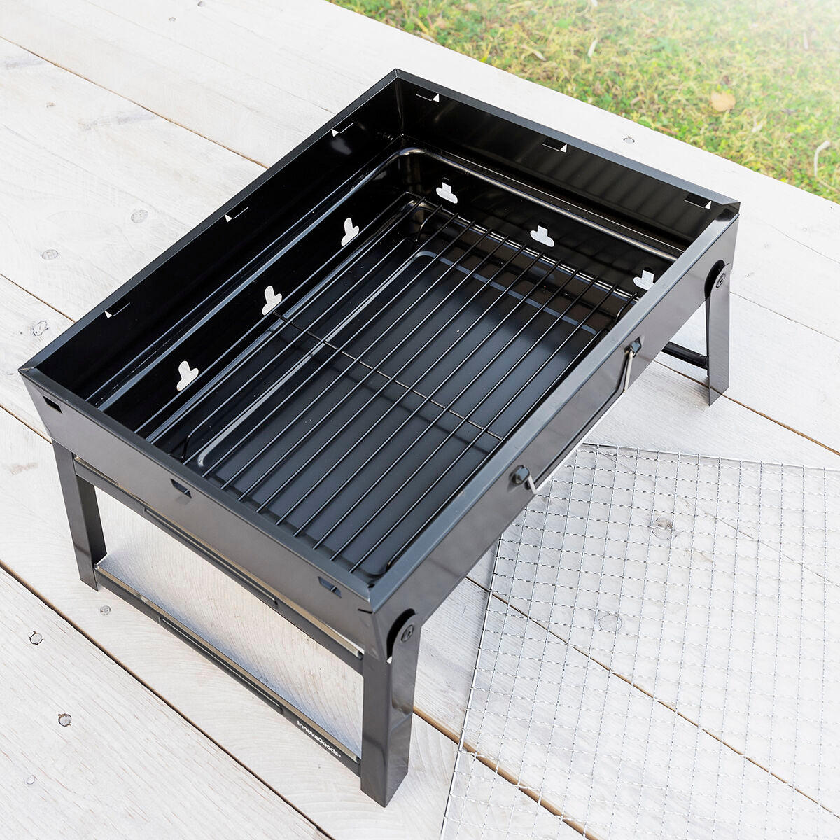 Klappbar Tragbar Barbecue für use mit Charcoal BearBQ InnovaGoods – Ansicht 7