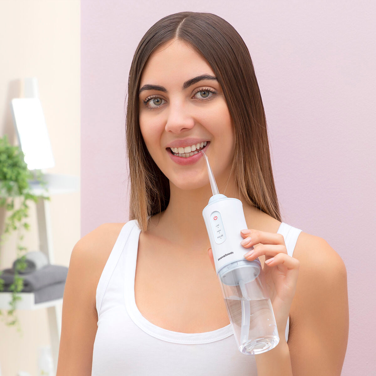 Tragbar Wiederaufladbar Oral Irrigator Denter InnovaGoods – Produktbild 1