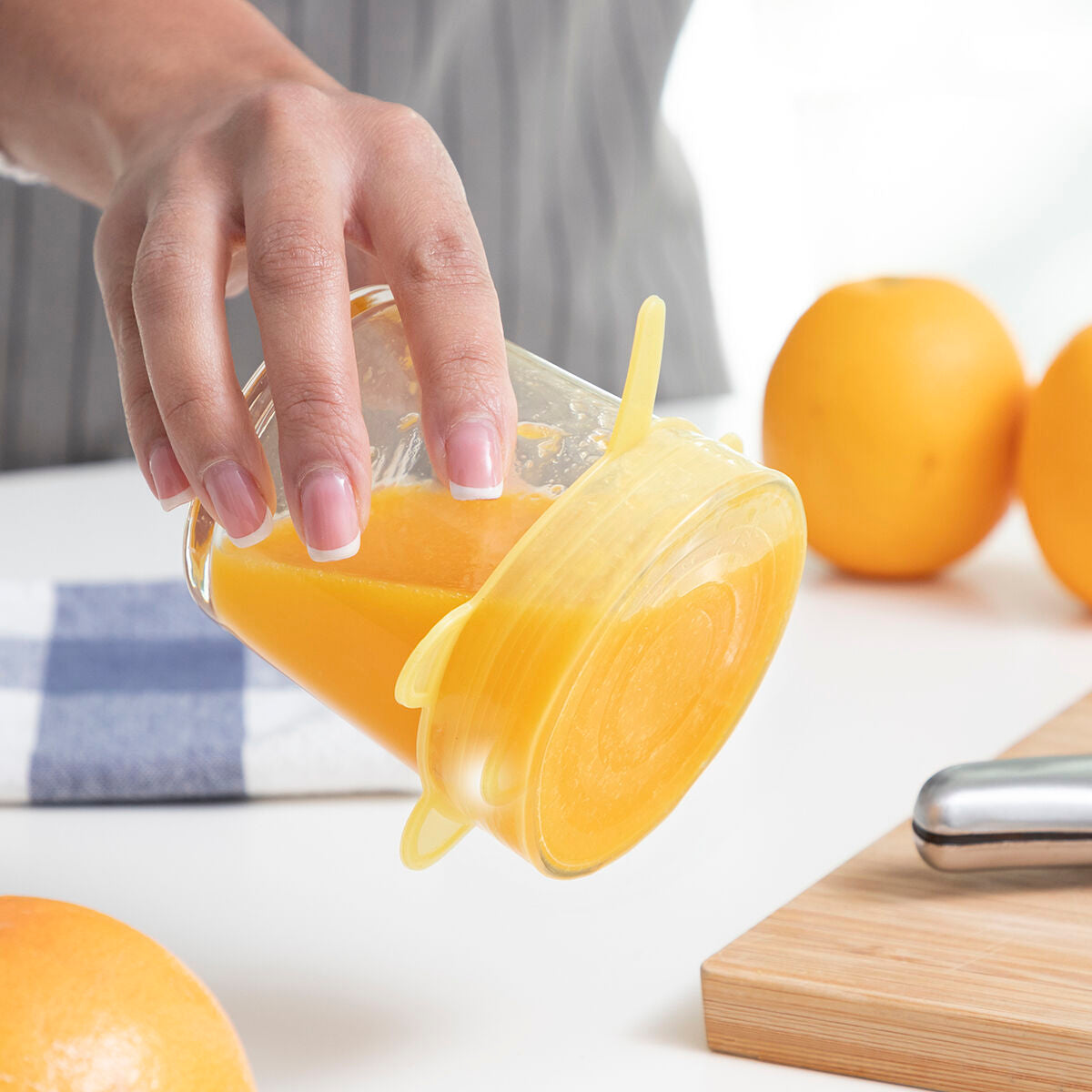 Set aus 10 Wiederverwendbar & Verstellbar Küche Lids Lilyd InnovaGoods – Ansicht 7