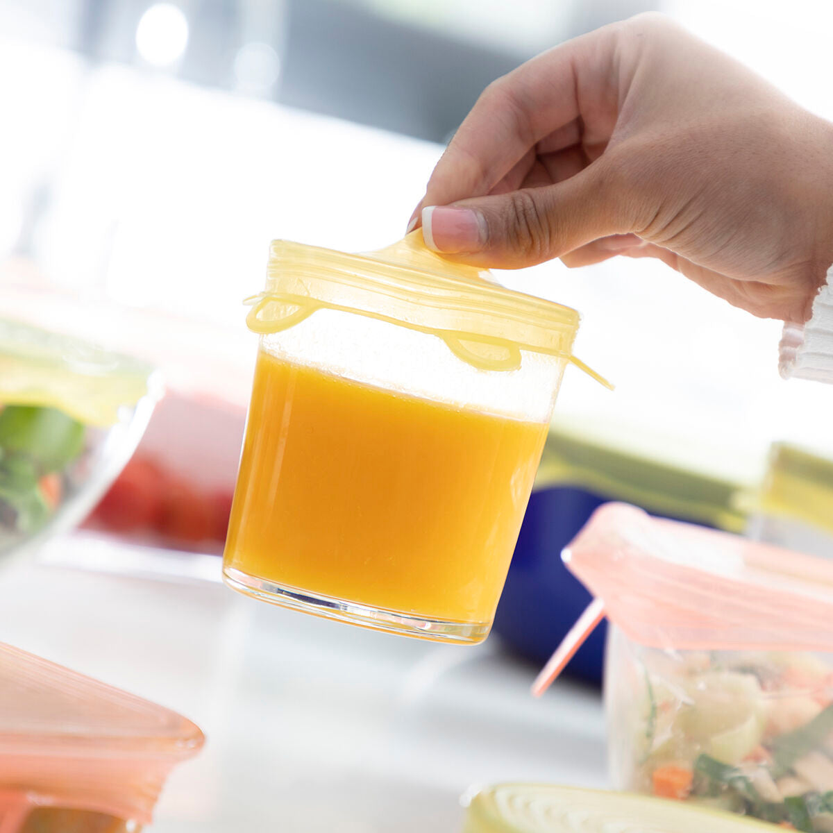 Set aus 10 Wiederverwendbar & Verstellbar Küche Lids Lilyd InnovaGoods – Produktansicht 8