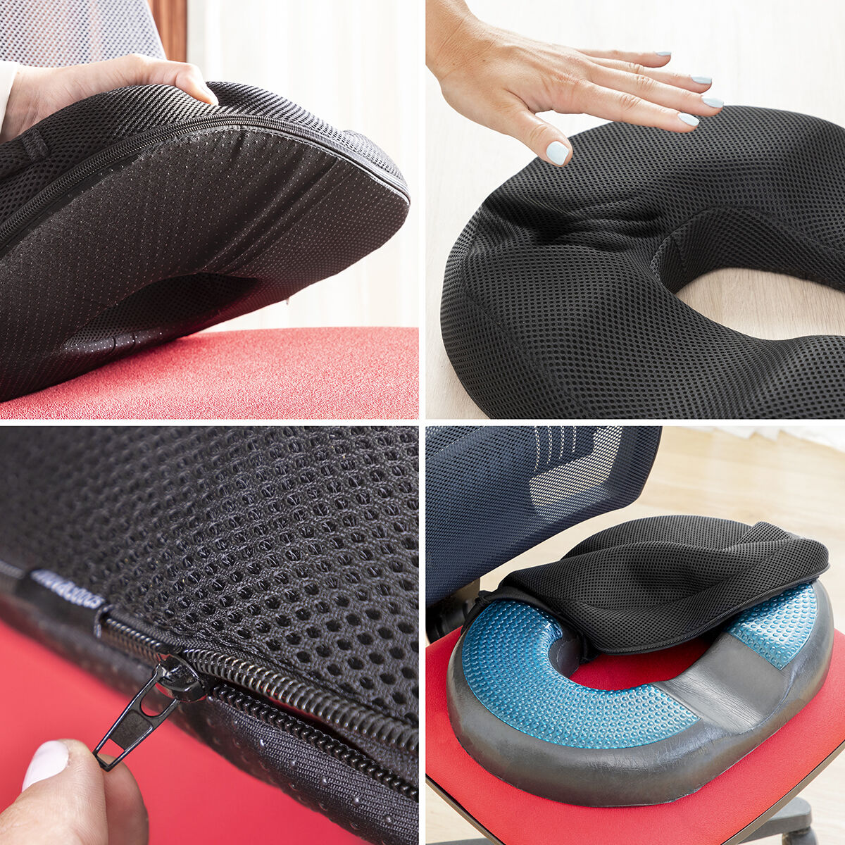 Gel & Bamboo Charcoal Kissen mit Removable Abdeckung Charnut InnovaGoods – Produktansicht 4
