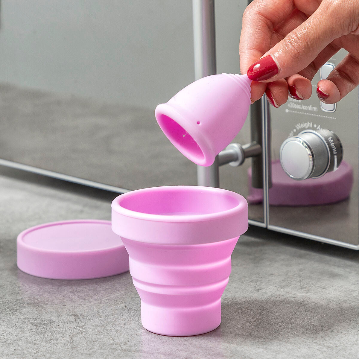 InnovaGoods Menstrual Cup mit Zubehör Kuppy – Produktansicht 9