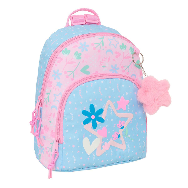BlackFit8 Rucksack Smile Rosa Hellblau Mini – Produktbild 1