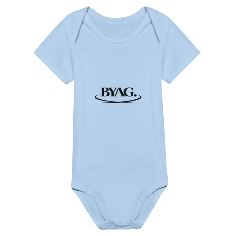 BYAG. Baby Short Sleeve Bodysuit – Blue