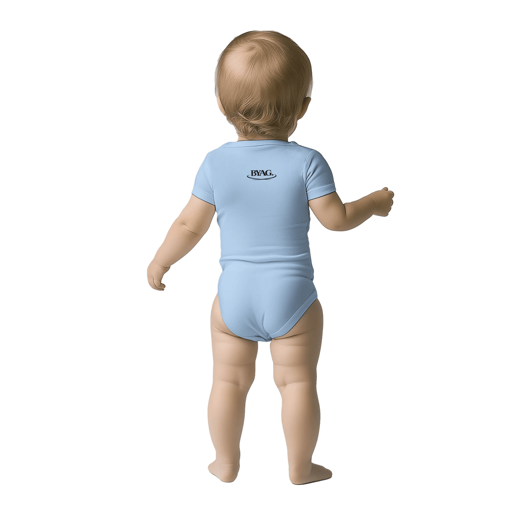BYAG. Baby Short Sleeve Bodysuit – Blue - BYAG.DEPrint MaterialBYAG.DEBYAG.DE#original_value#12M