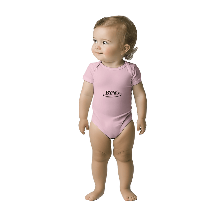 BYAG. Baby Short Sleeve Bodysuit – Pink