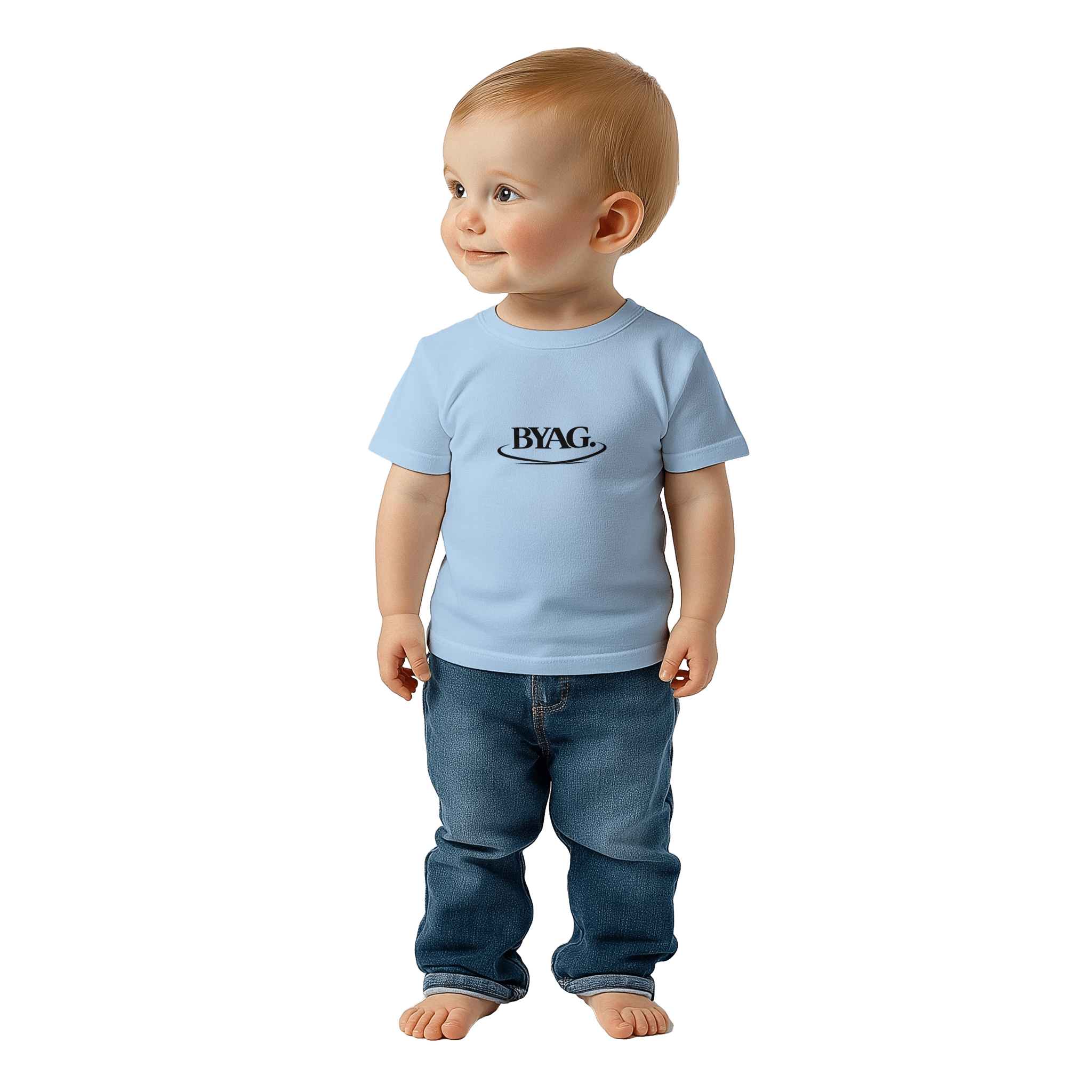 BYAG. Baby Cotton T-Shirt – Blue - BYAG.DEPrint MaterialBYAG.DEBYAG.DE#original_value#12M