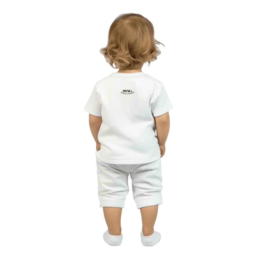 BYAG. Baby Cotton T-Shirt – White - BYAG.DEPrint MaterialBYAG.DEBYAG.DE#original_value#12M