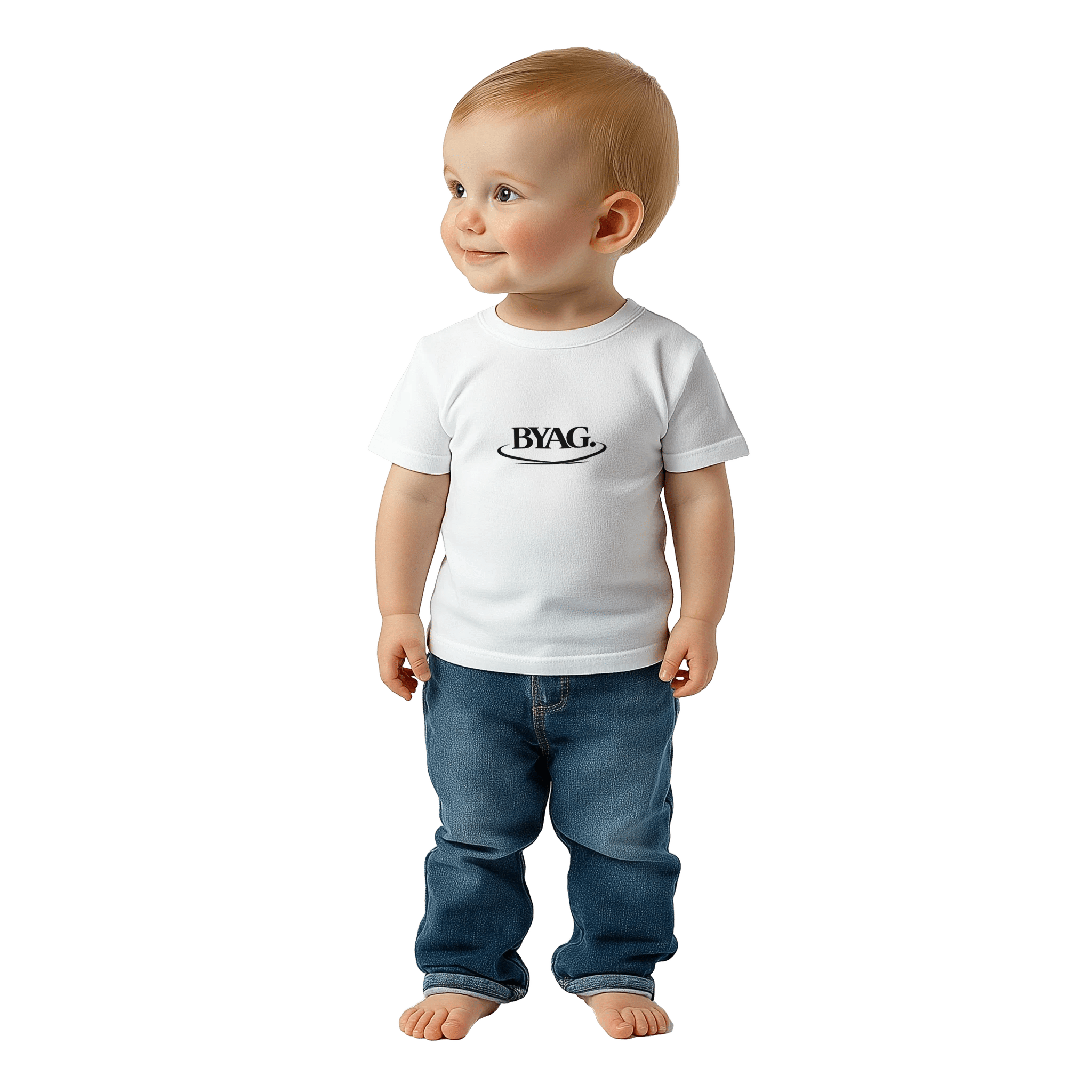 BYAG. Baby Cotton T-Shirt – White - BYAG.DEPrint MaterialBYAG.DEBYAG.DE#original_value#12M