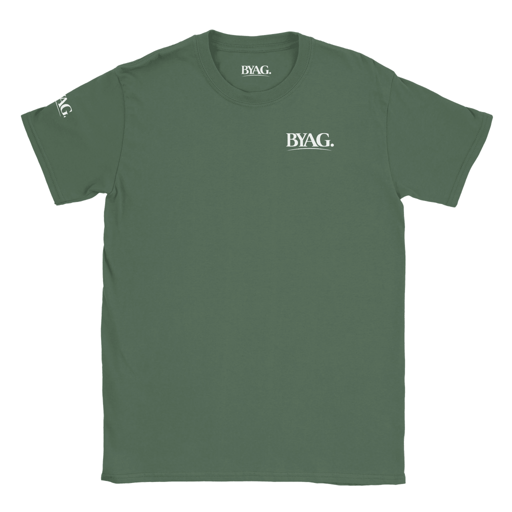 BYAG. Everyday Crewneck T-Shirt – Green - BYAG.DEPrint MaterialBYAG.DEBYAG.DE#original_value#S