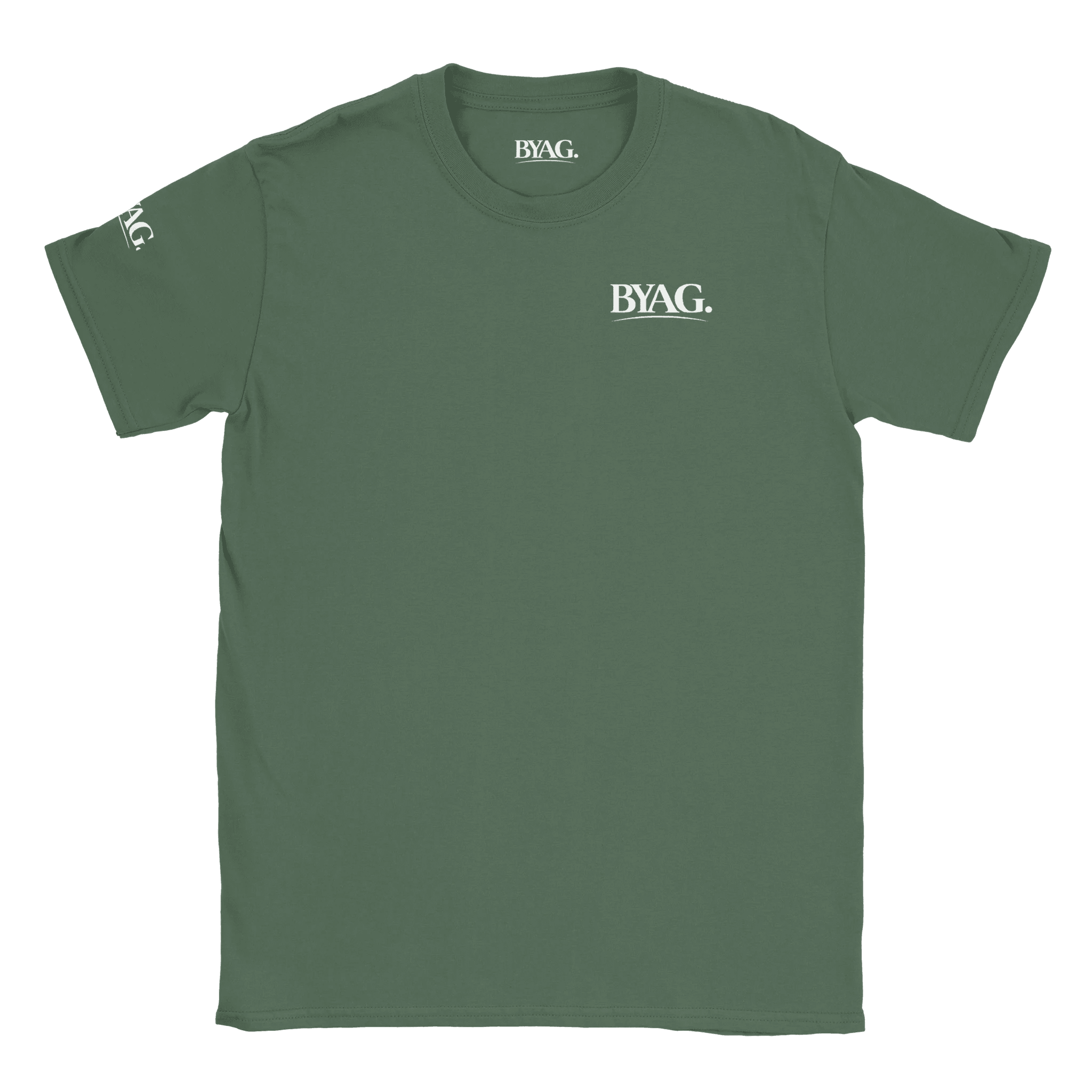 BYAG. Everyday Crewneck T-Shirt – Green - BYAG.DEPrint MaterialBYAG.DEBYAG.DE#original_value#S