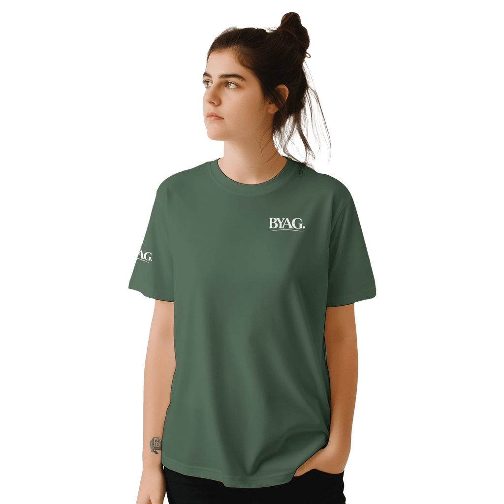 BYAG. Everyday Crewneck T-Shirt – Green - BYAG.DEPrint MaterialBYAG.DEBYAG.DE#original_value#S
