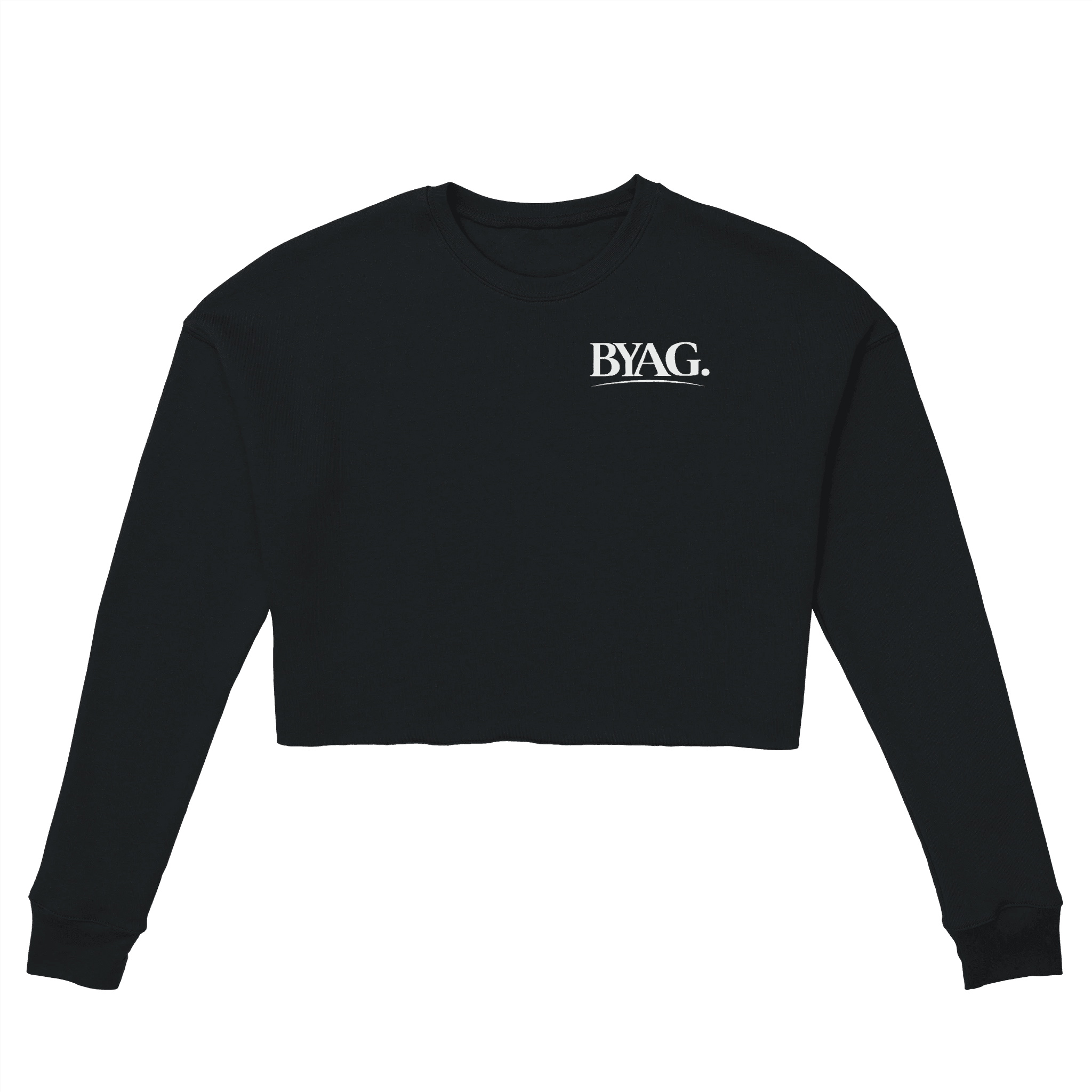 BYAG. Everyday Cropped Sweatshirt – Black - BYAG.DEPrint MaterialBYAG.DEBYAG.DE#original_value#S