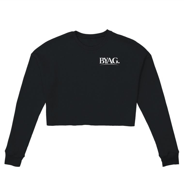 BYAG. Everyday Cropped Sweatshirt – Black