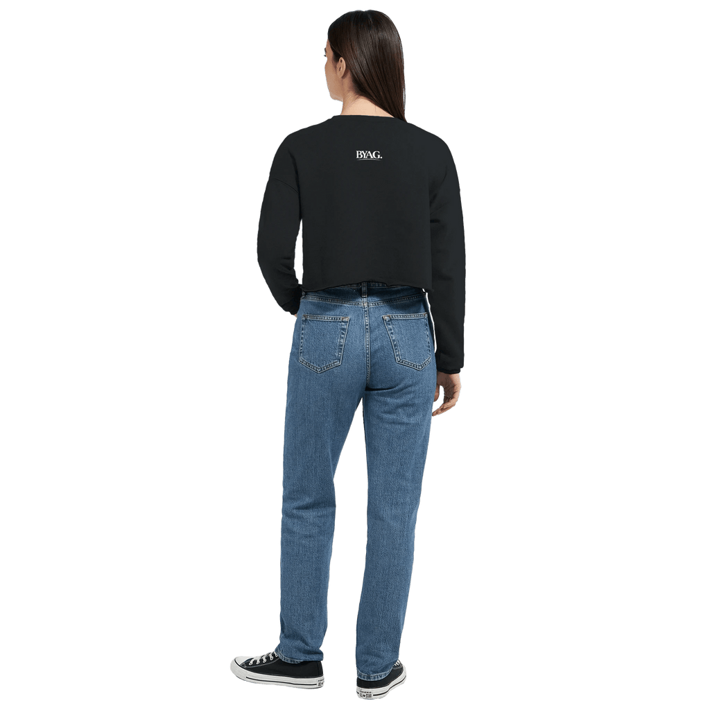 BYAG. Everyday Cropped Sweatshirt – Black - BYAG.DEPrint MaterialBYAG.DEBYAG.DE#original_value#S