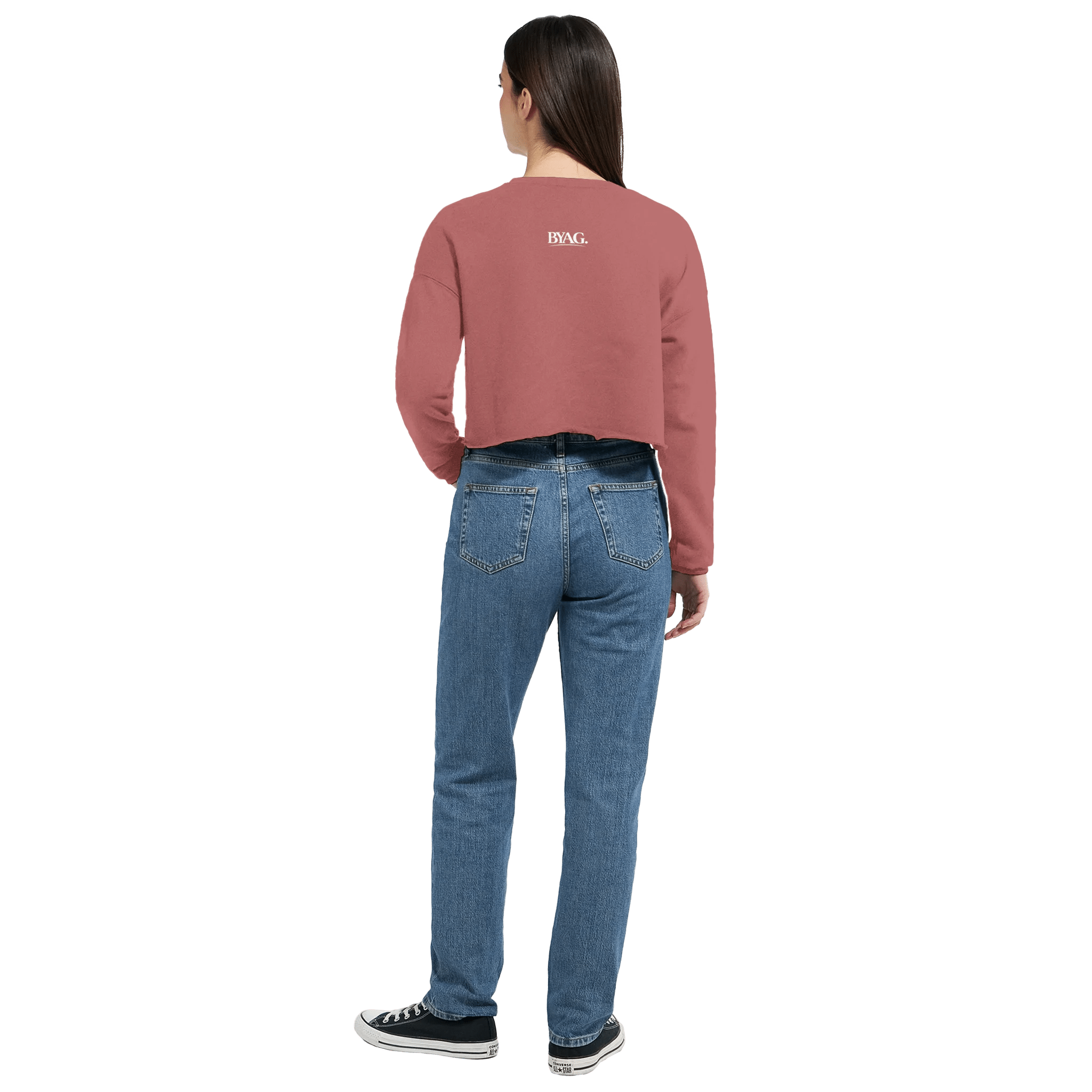 BYAG. Everyday Cropped Sweatshirt – Dusty Rose - BYAG.DEPrint MaterialBYAG.DEBYAG.DE#original_value#S