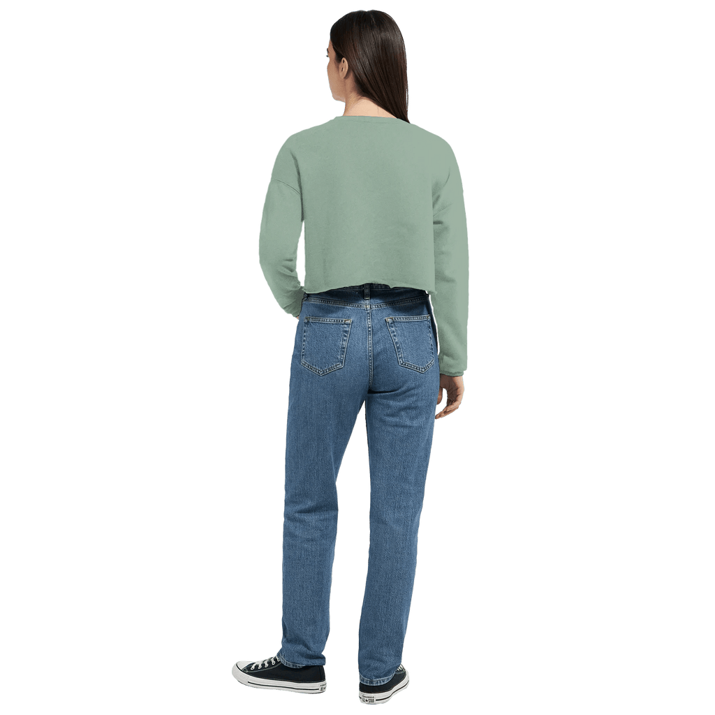 BYAG. Everyday Cropped Sweatshirt – Dusty Blue - BYAG.DEPrint MaterialBYAG.DEBYAG.DE#original_value#S