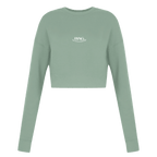 BYAG. Everyday Cropped Sweatshirt – Dusty Blue - BYAG.DEPrint MaterialBYAG.DEBYAG.DE#original_value#S
