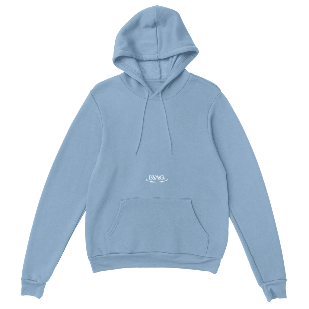 BYAG. Signature Hoodie – Soft Blue - BYAG.DEPrint MaterialBYAG.DEBYAG.DE#original_value#S