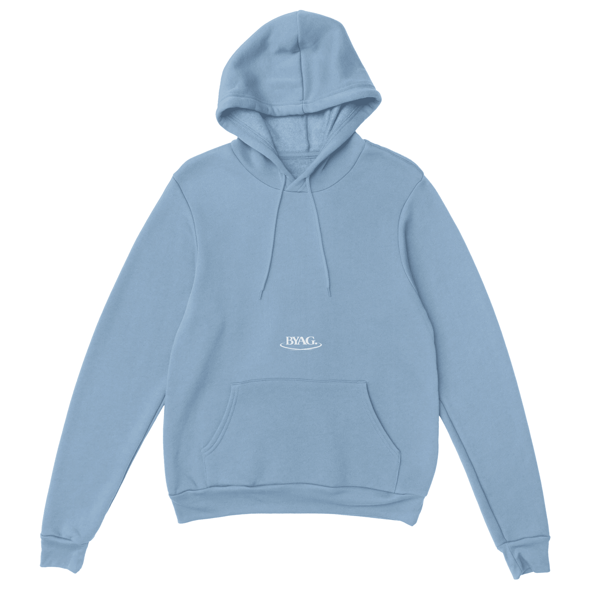 BYAG. Signature Hoodie – Soft Blue - BYAG.DEPrint MaterialBYAG.DEBYAG.DE#original_value#S
