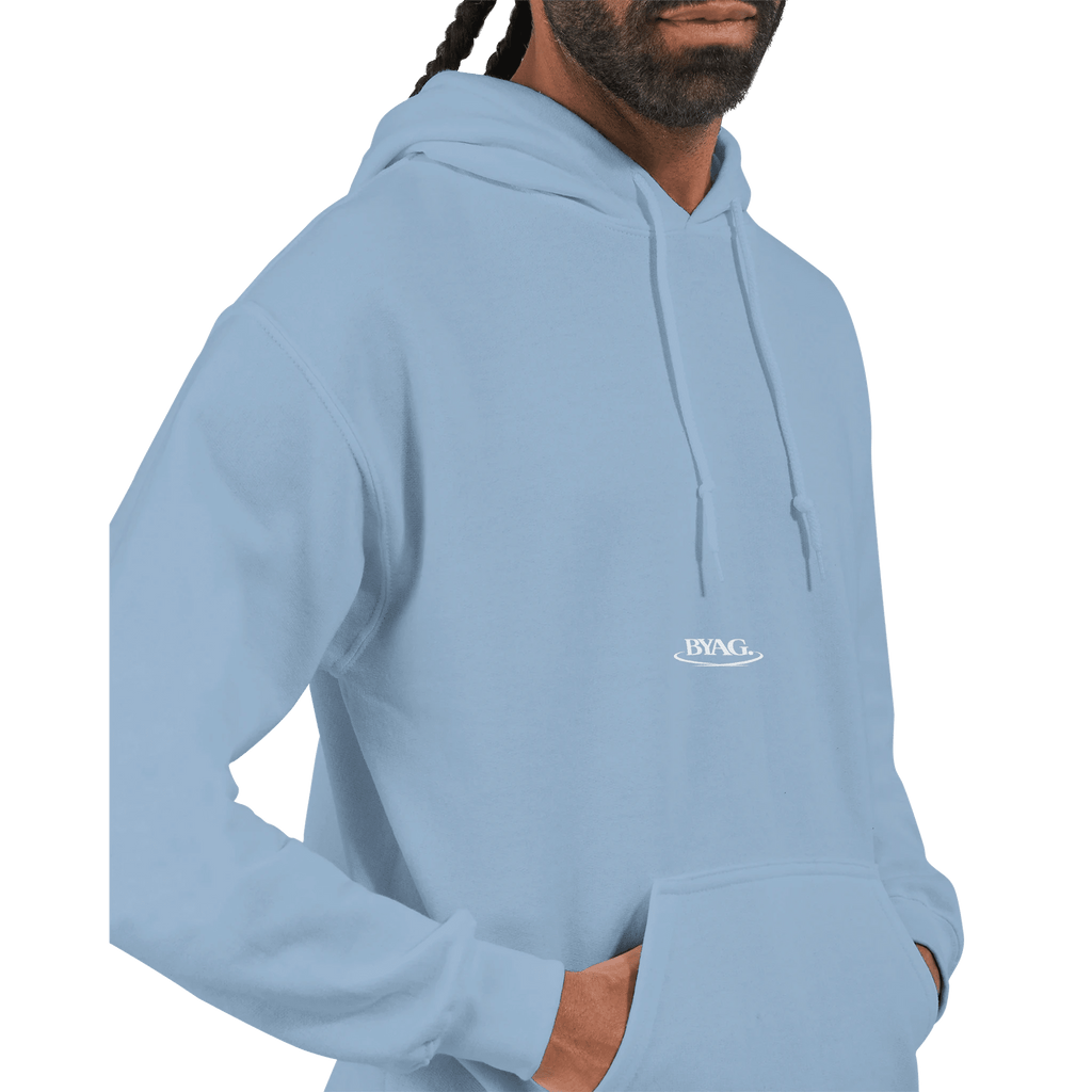 BYAG. Signature Hoodie – Soft Blue - BYAG.DEPrint MaterialBYAG.DEBYAG.DE#original_value#S