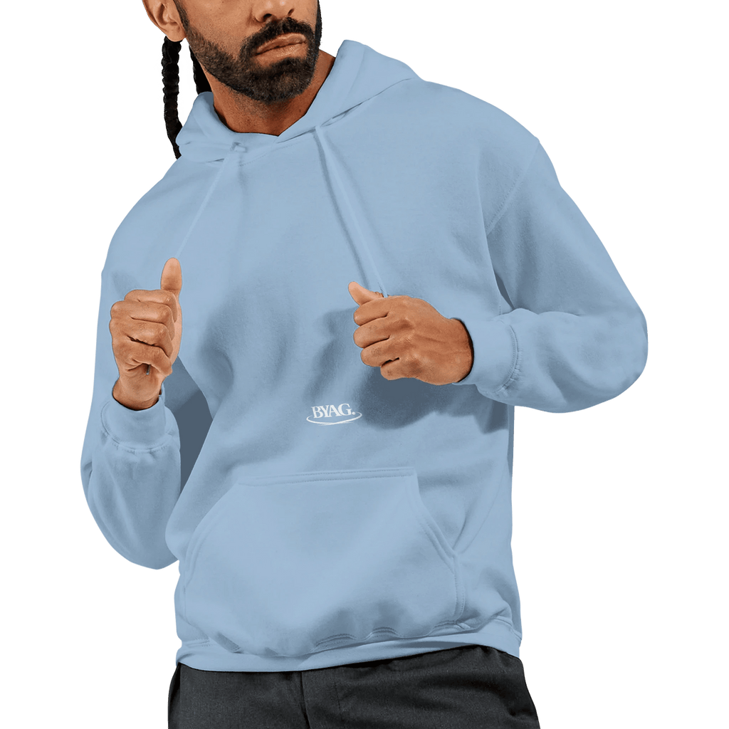 BYAG. Signature Hoodie – Soft Blue - BYAG.DEPrint MaterialBYAG.DEBYAG.DE#original_value#S