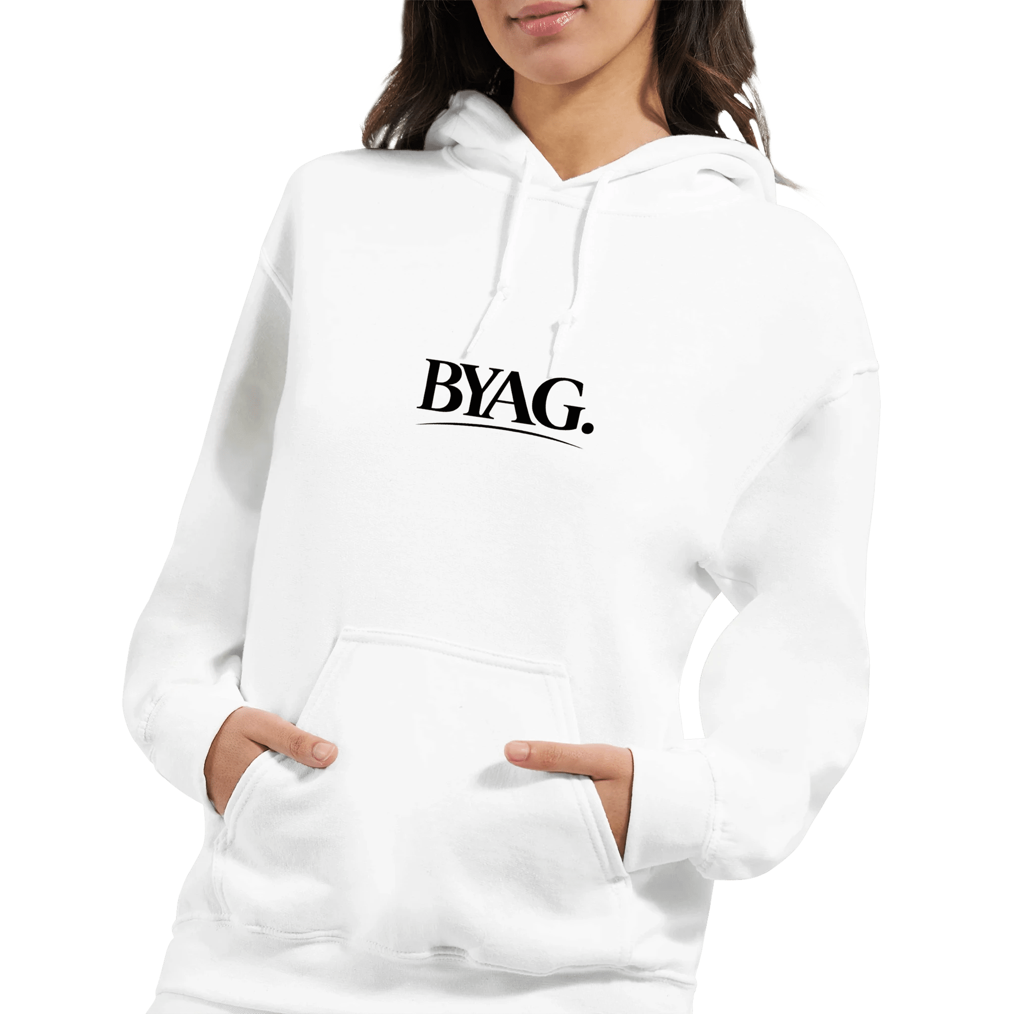 BYAG. Everyday Signature Hoodie – White - BYAG.DEPrint MaterialBYAG.DEBYAG.DE#original_value#S
