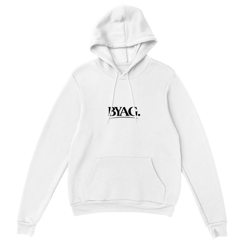 BYAG. Everyday Signature Hoodie – White - BYAG.DEPrint MaterialBYAG.DEBYAG.DE#original_value#S