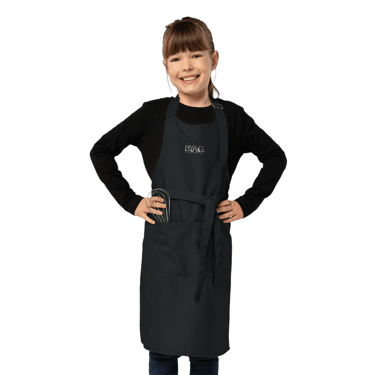 BYAG. Kids Apron with Pocket – Black