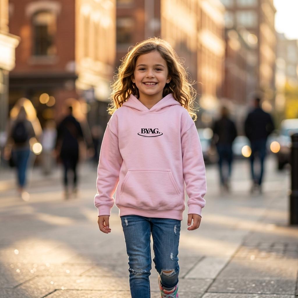 BYAG. Kids Hoodie – Pink - BYAG.DEPrint MaterialBYAG.DEBYAG.DE#original_value#S
