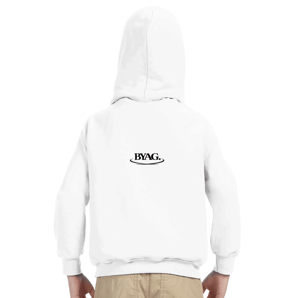 BYAG. Kids Everyday Hoodie – White - BYAG.DEPrint MaterialBYAG.DEBYAG.DE#original_value#XS