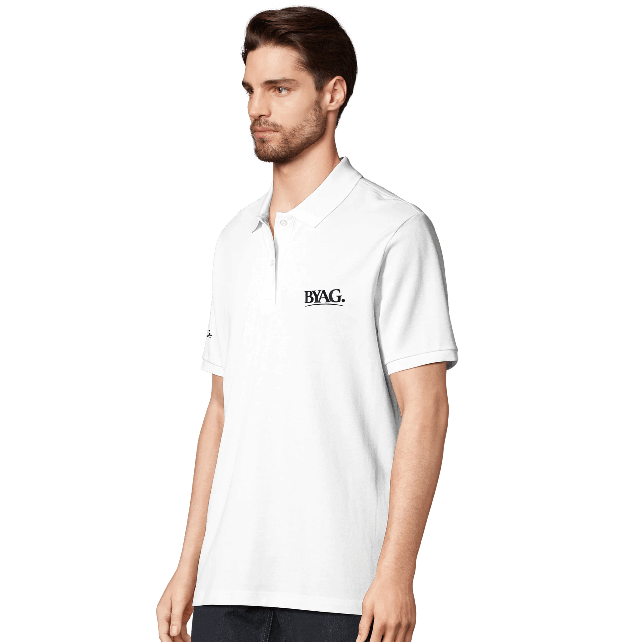 BYAG. Organic Polo Shirt – White - BYAG.DEPrint MaterialBYAG.DEBYAG.DE#original_value#XXS