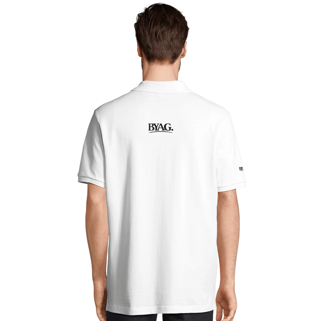 BYAG. Organic Polo Shirt – White - BYAG.DEPrint MaterialBYAG.DEBYAG.DE#original_value#XXS
