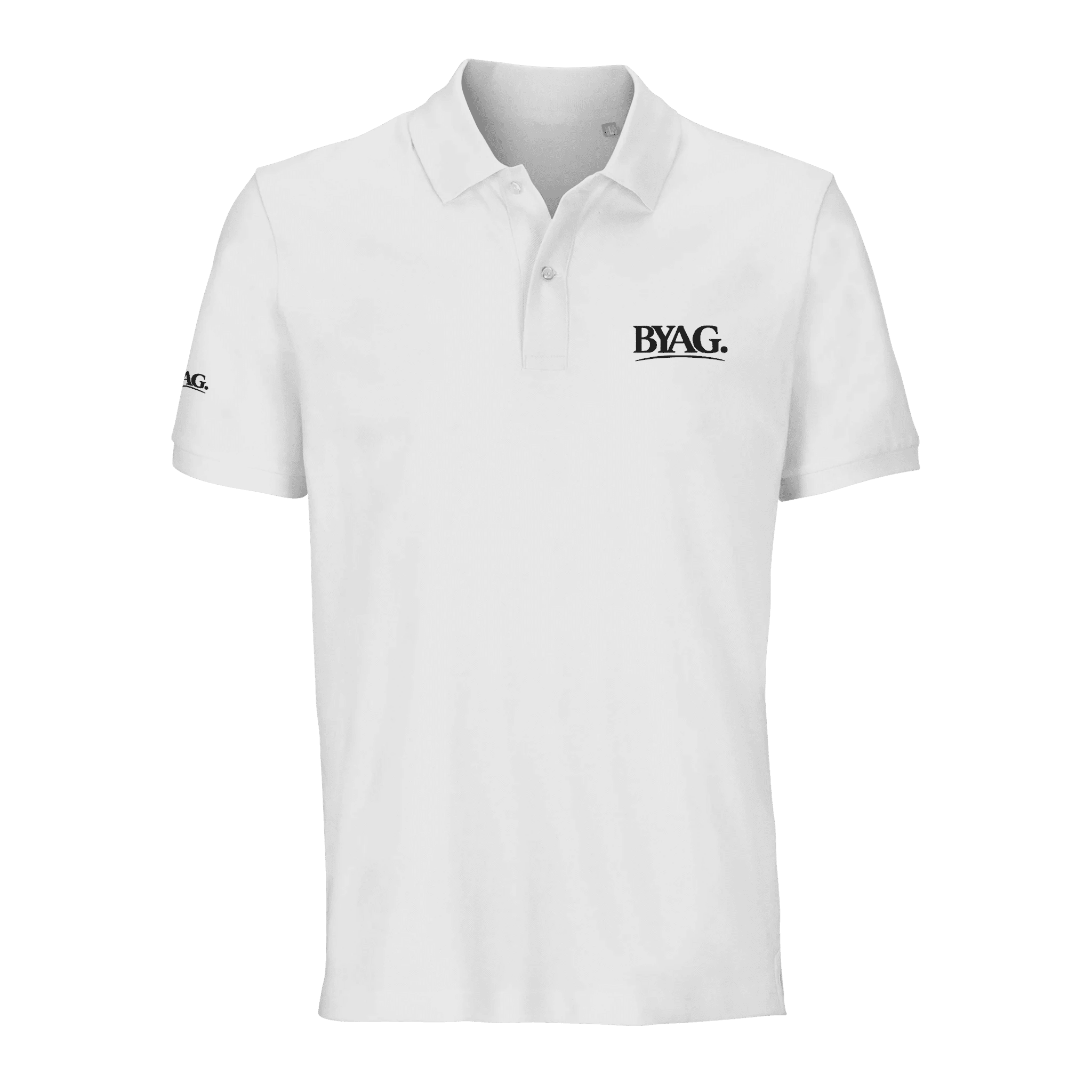 BYAG. Organic Polo Shirt – White - BYAG.DEPrint MaterialBYAG.DEBYAG.DE#original_value#XXS