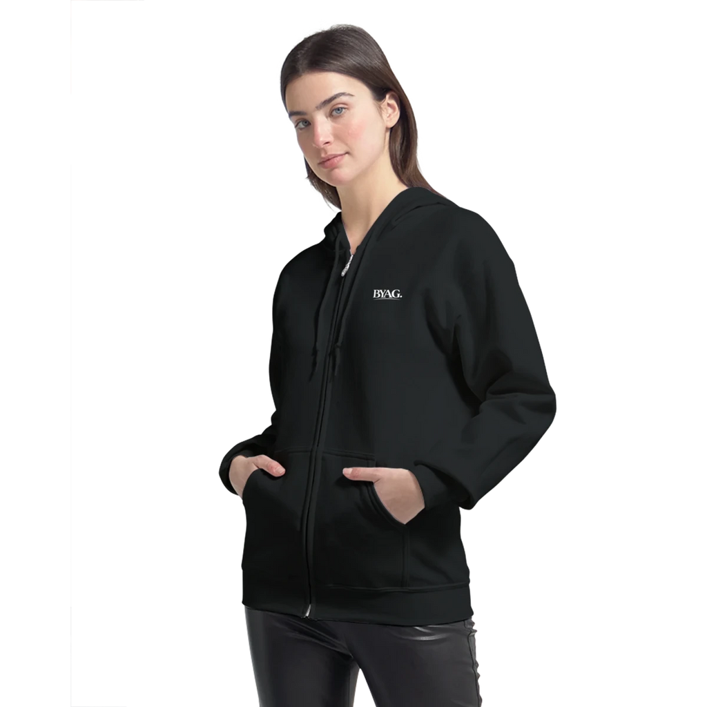 BYAG. Organic Zip Hoodie – Black - BYAG.DEPrint MaterialBYAG.DEBYAG.DE#original_value#S