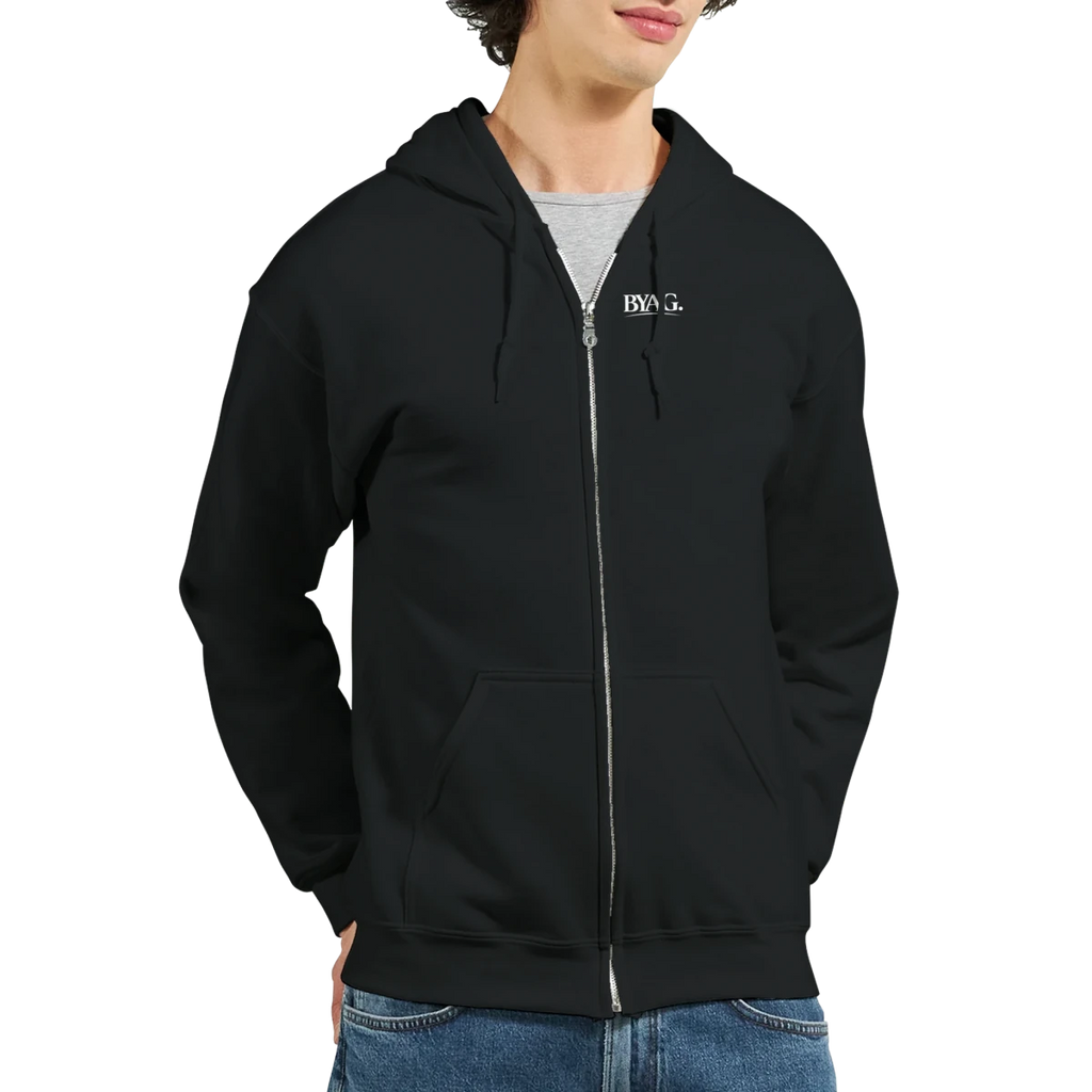 BYAG. Organic Zip Hoodie – Black - BYAG.DEPrint MaterialBYAG.DEBYAG.DE#original_value#S