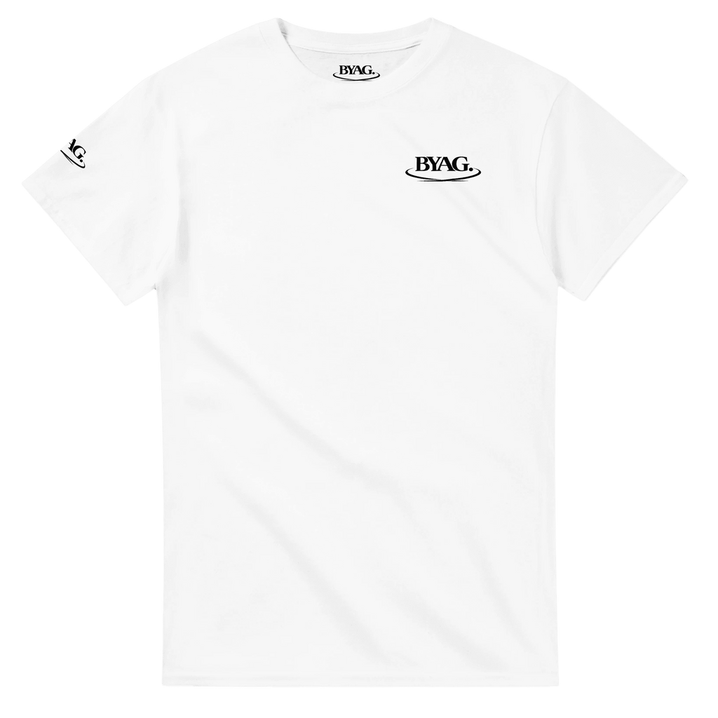 BYAG. Signature T-Shirt – White - BYAG.DEPrint MaterialBYAG.DEBYAG.DE#original_value#SWhite