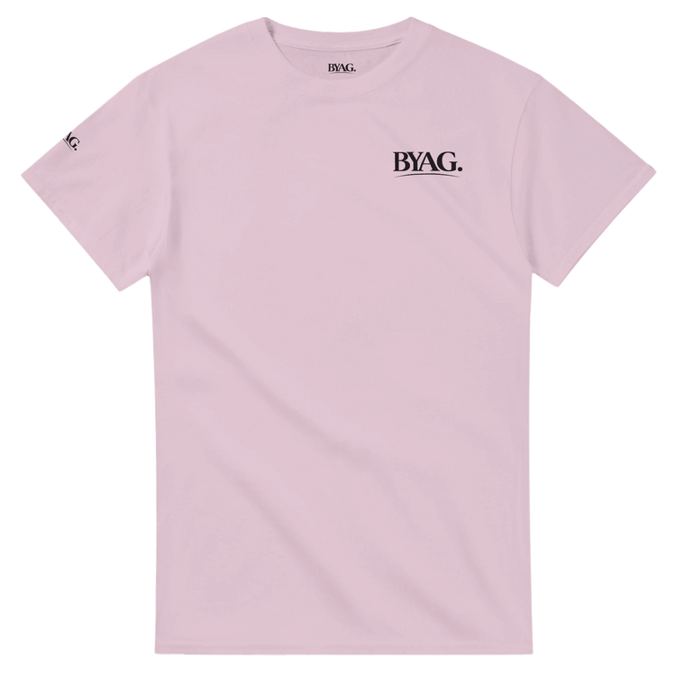 BYAG. Alltagstaugliches Minimal-T-Shirt – Blassrosa
