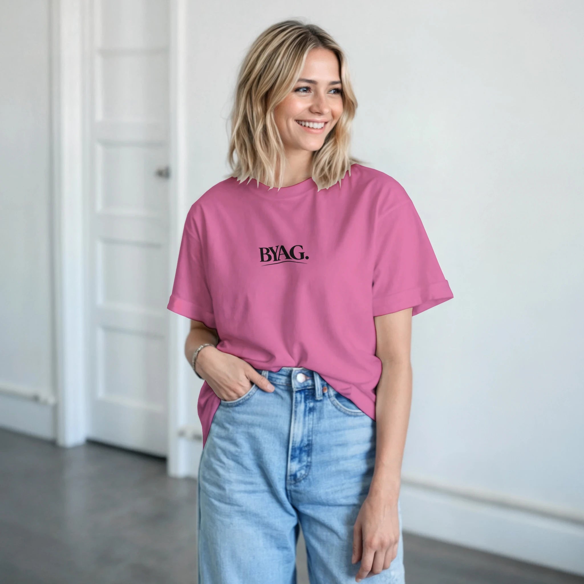 BYAG. Everyday Minimal T-shirt – Soft Pink - BYAG.DEPrint MaterialBYAG.DEBYAG.DE#original_value#S