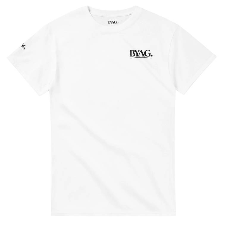 BYAG. Alltagstaugliches Minimal-T-Shirt – Weiß