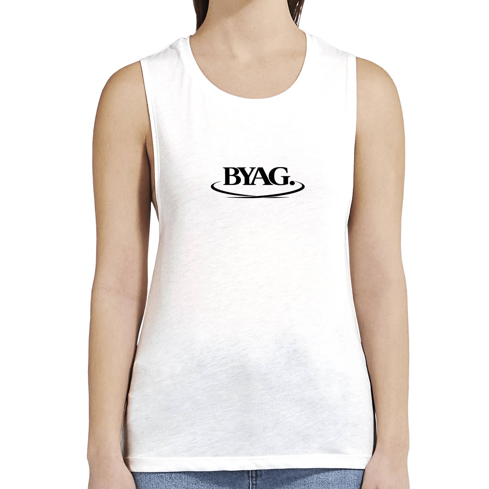 BYAG. Tank Top - White - BYAG.DEPrint MaterialBYAG.DEBYAG.DE#original_value#S