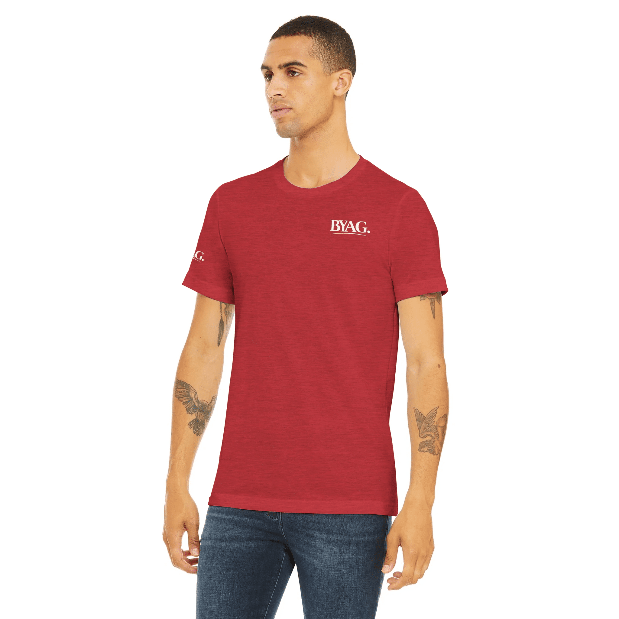 BYAG. Everyday Triblend T-Shirt – Red - BYAG.DEPrint MaterialBYAG.DEBYAG.DE#original_value#S