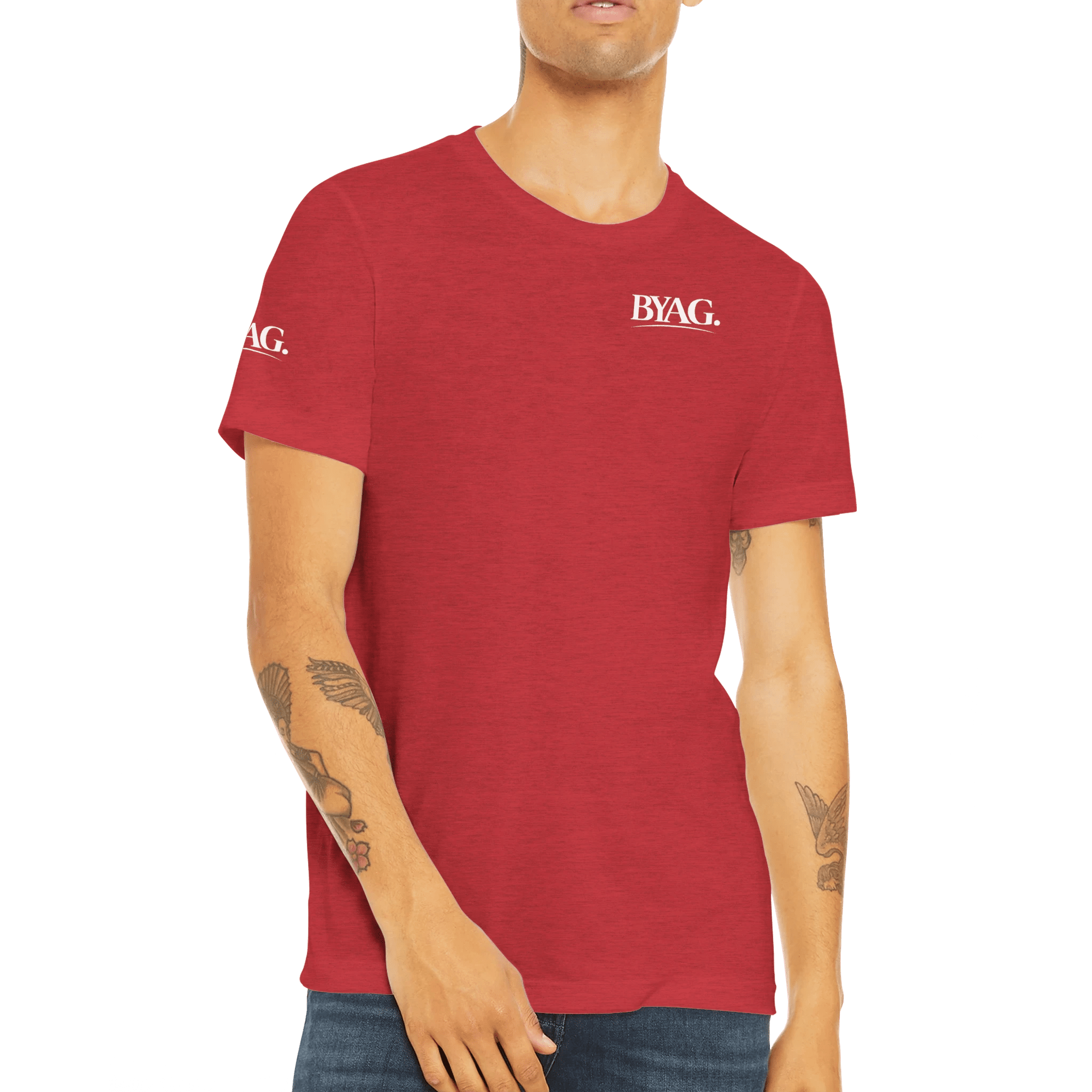 BYAG. Everyday Triblend T-Shirt – Red - BYAG.DEPrint MaterialBYAG.DEBYAG.DE#original_value#S