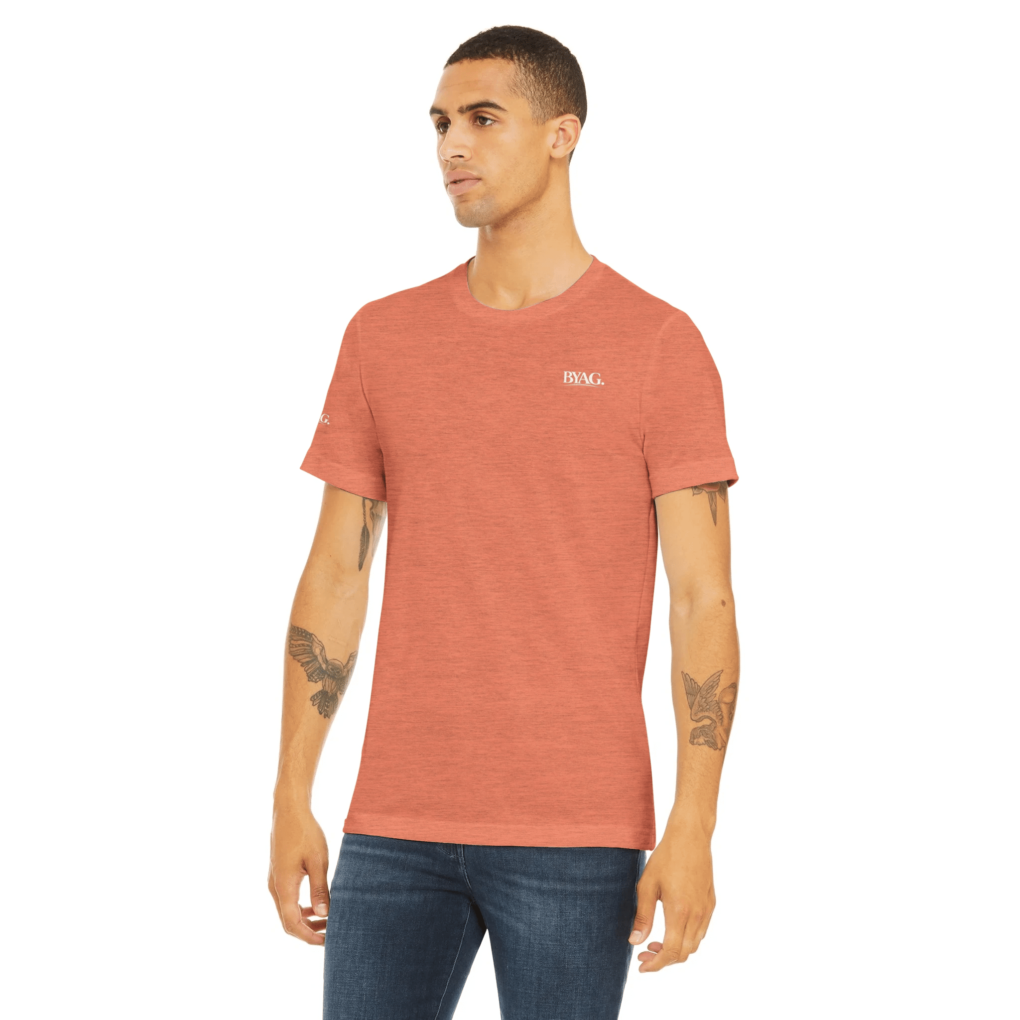 BYAG. Sport Triblend T-Shirt – Coral Pacific - BYAG.DEPrint MaterialBYAG.DEBYAG.DE#original_value#S