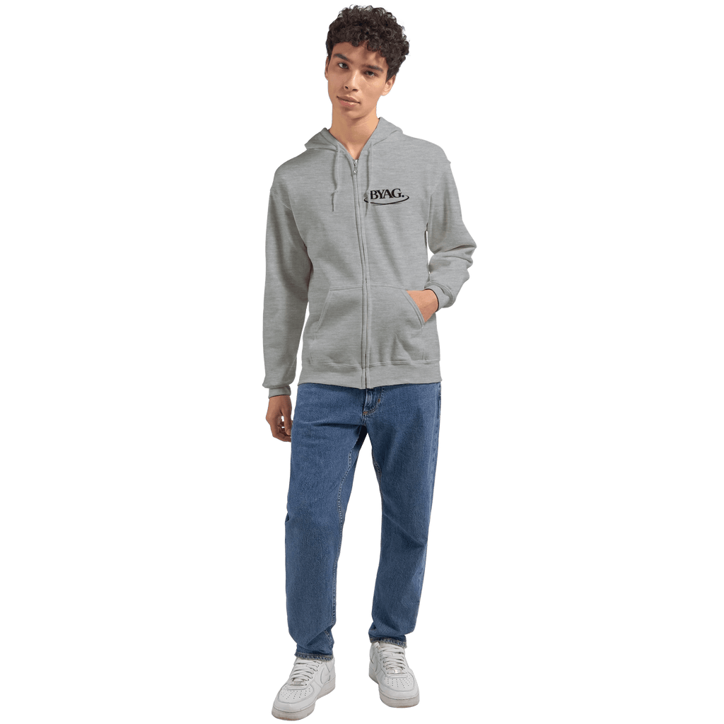 BYAG. Organic Zip Hoodie – Grey - BYAG.DEPrint MaterialBYAG.DEBYAG.DE#original_value#S