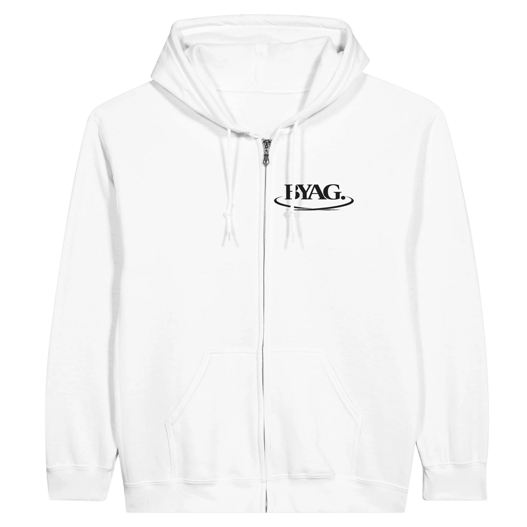 BYAG. Organic Zip Hoodie – White - BYAG.DEPrint MaterialBYAG.DEBYAG.DE#original_value#S