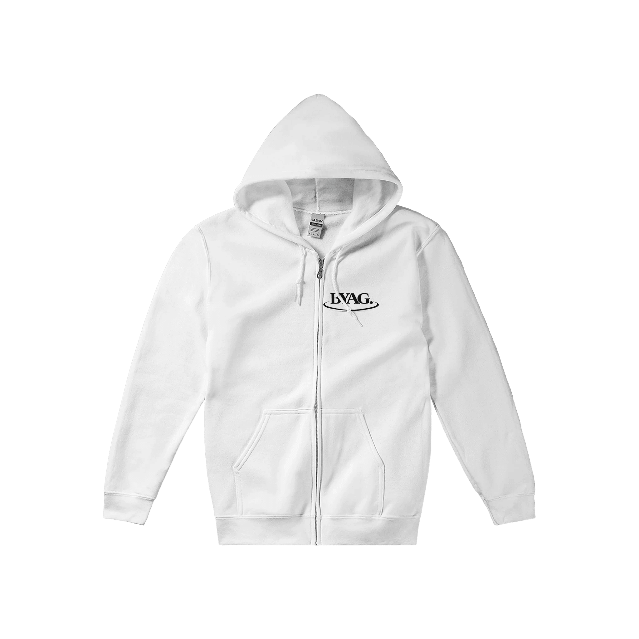 BYAG. Organic Zip Hoodie – White - BYAG.DEPrint MaterialBYAG.DEBYAG.DE#original_value#S